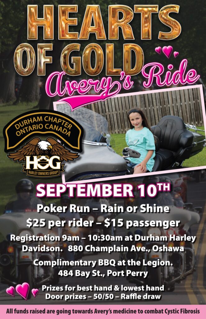 Hearts of Gold Avery Ride Durham HOG